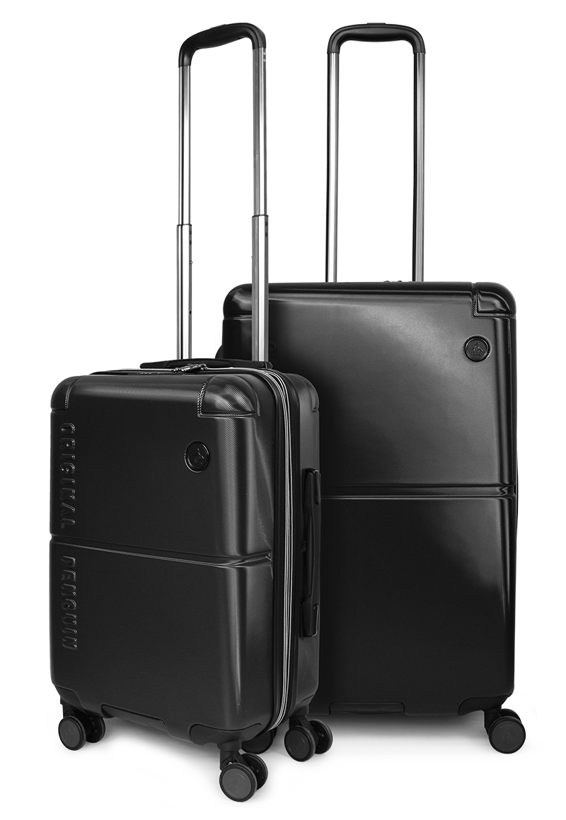 PACK 2 MALETAS S+M ROMA NEGRA 10Y20KG PENGUIN - 1