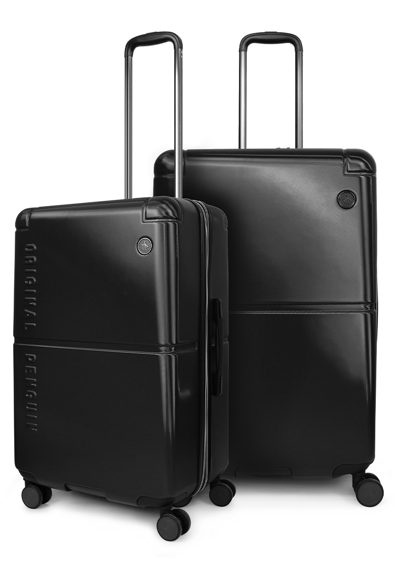 PACK 2 MALETAS M+L ROMA NEGRA 20Y23KG PENGUIN - 1