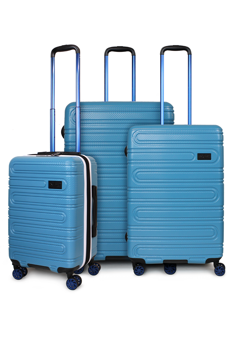 SET DE 3 MALETAS S+M+L MALLORCA CELESTE PENGUIN - 1