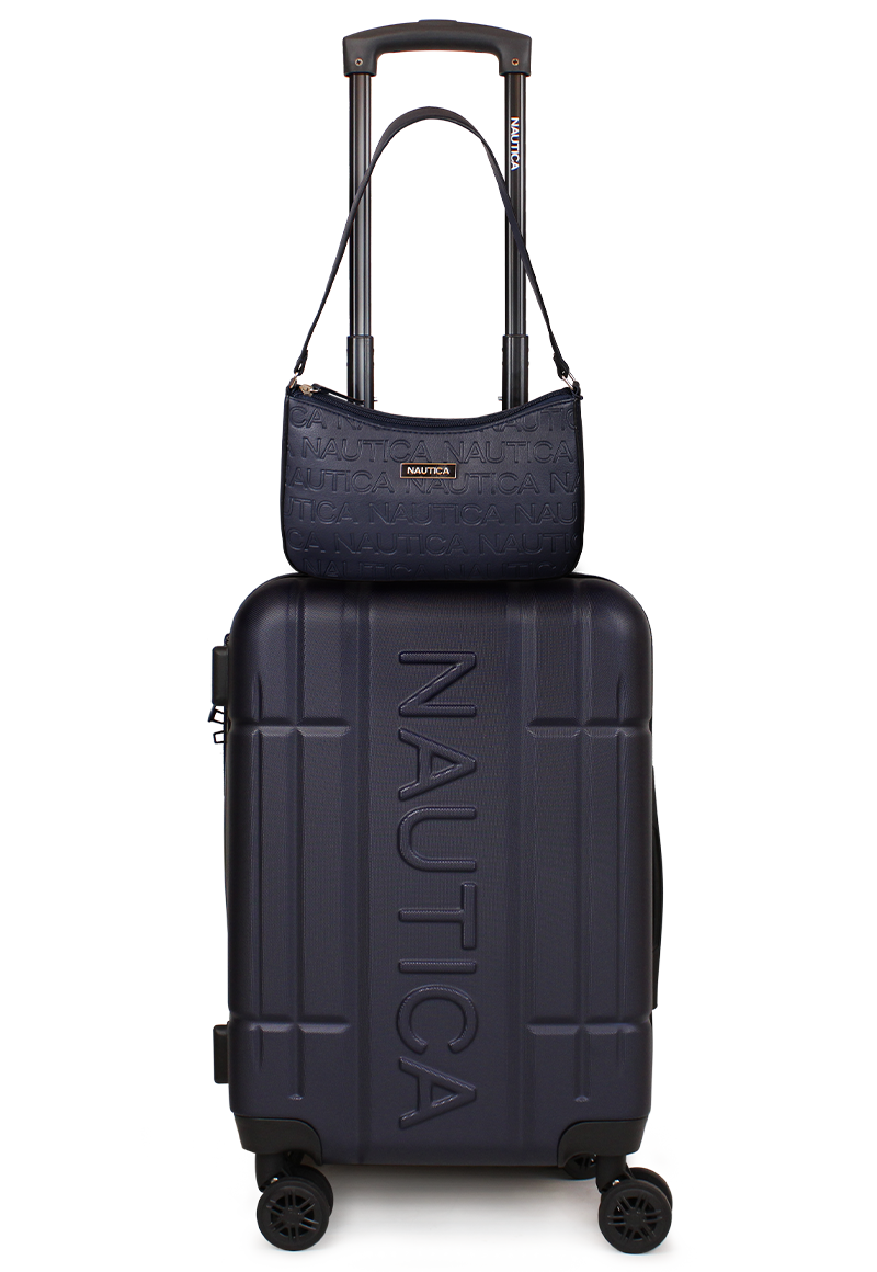 PACK NAUTICA MALETA CABINA AMSTERDAM 10KG + CARTERA DELRAY AZUL - 1