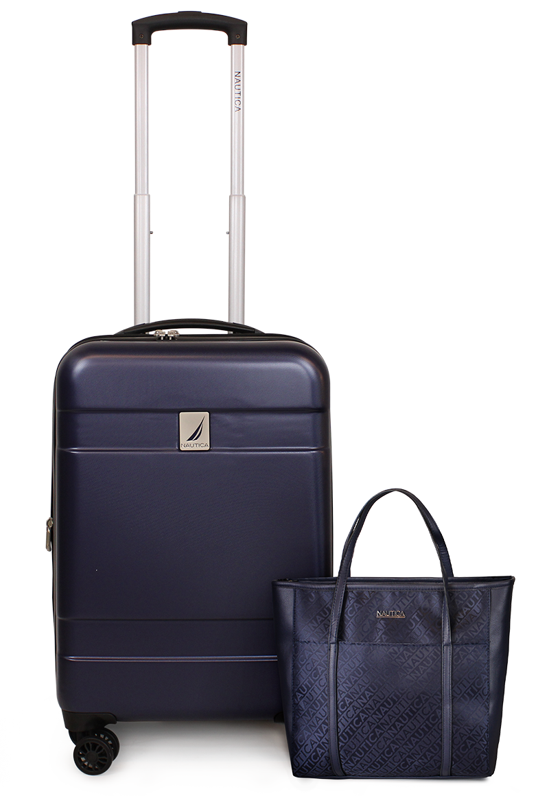 PACK NAUTICA MALETA CABINA BORA 10KG + CARTERA LEEWAY AZUL - 1