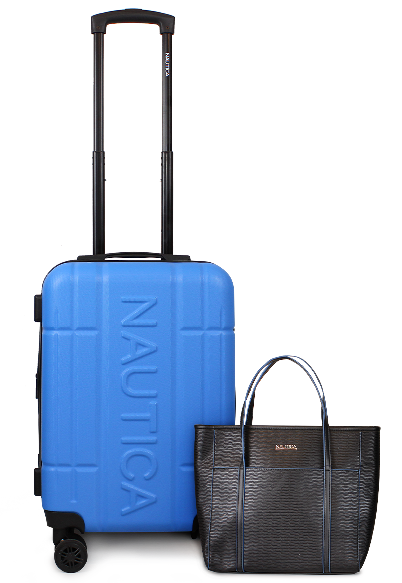 PACK NAUTICA MALETA CABINA AMSTERDAM CELESTE + CARTERA LEEWAY - 1