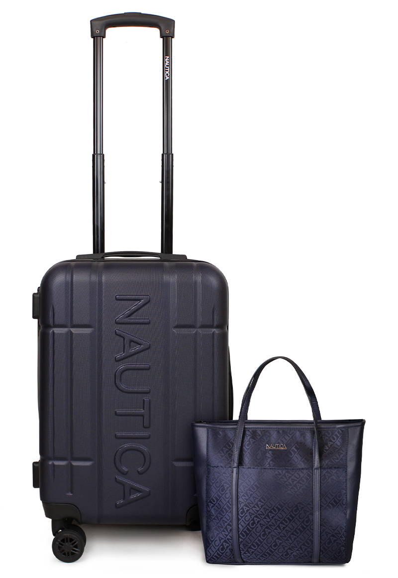 PACK NAUTICA MALETA CABINA AMSTERDAM + CARTERA LEEWAY AZUL - 1