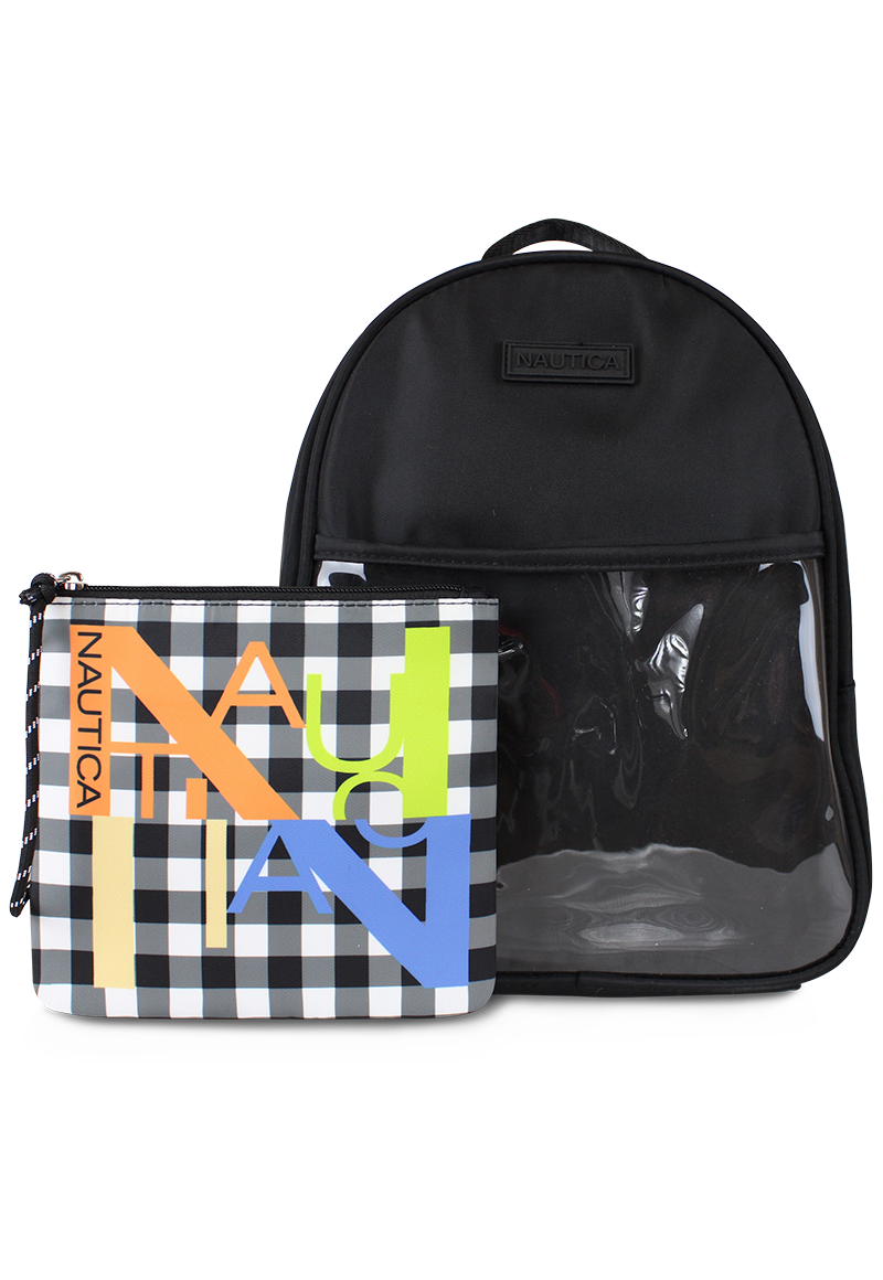 MOCHILA LIBRA NEGRA CON BOLSITO EXTRAÍBLE NAUTICA - 2