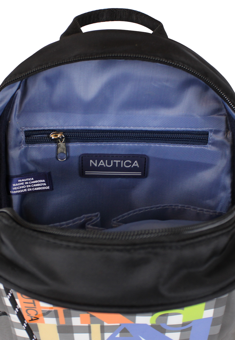 MOCHILA LIBRA NEGRA CON BOLSITO EXTRAÍBLE NAUTICA - 4