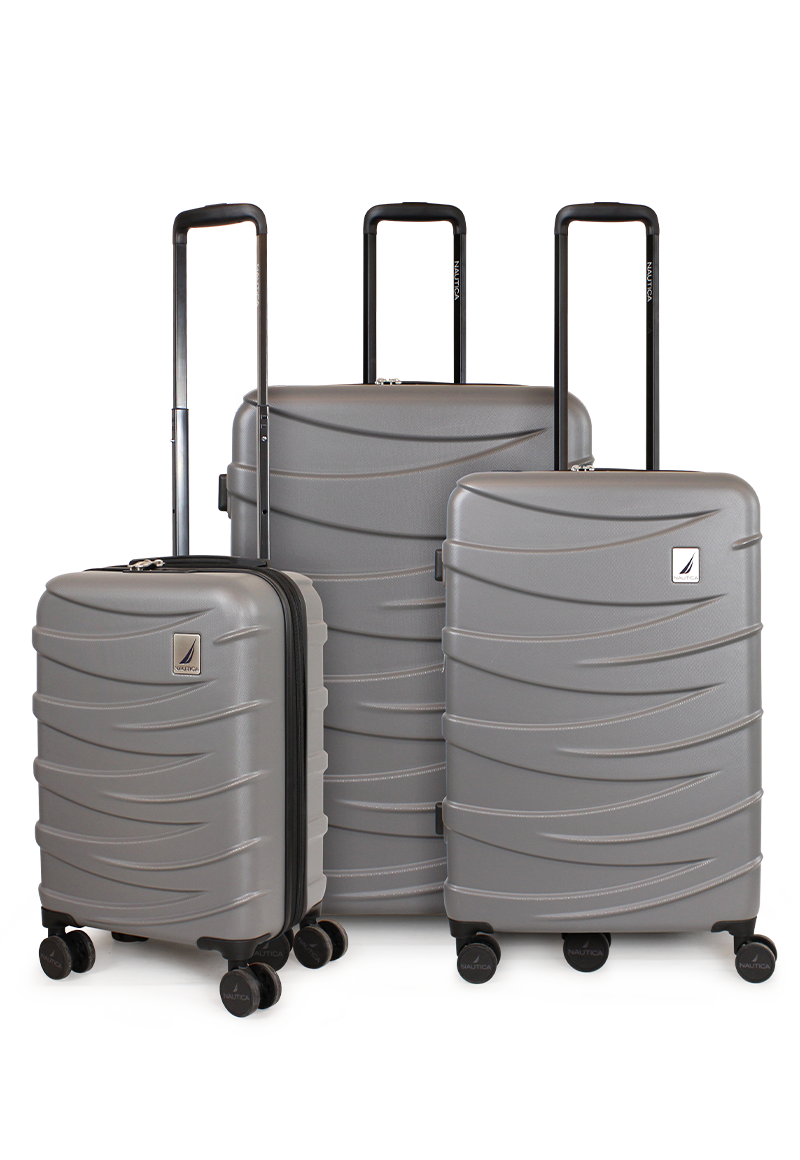 SET DE 3 MALETAS MÓNACO GRIS S+M+L NAUTICA - 1