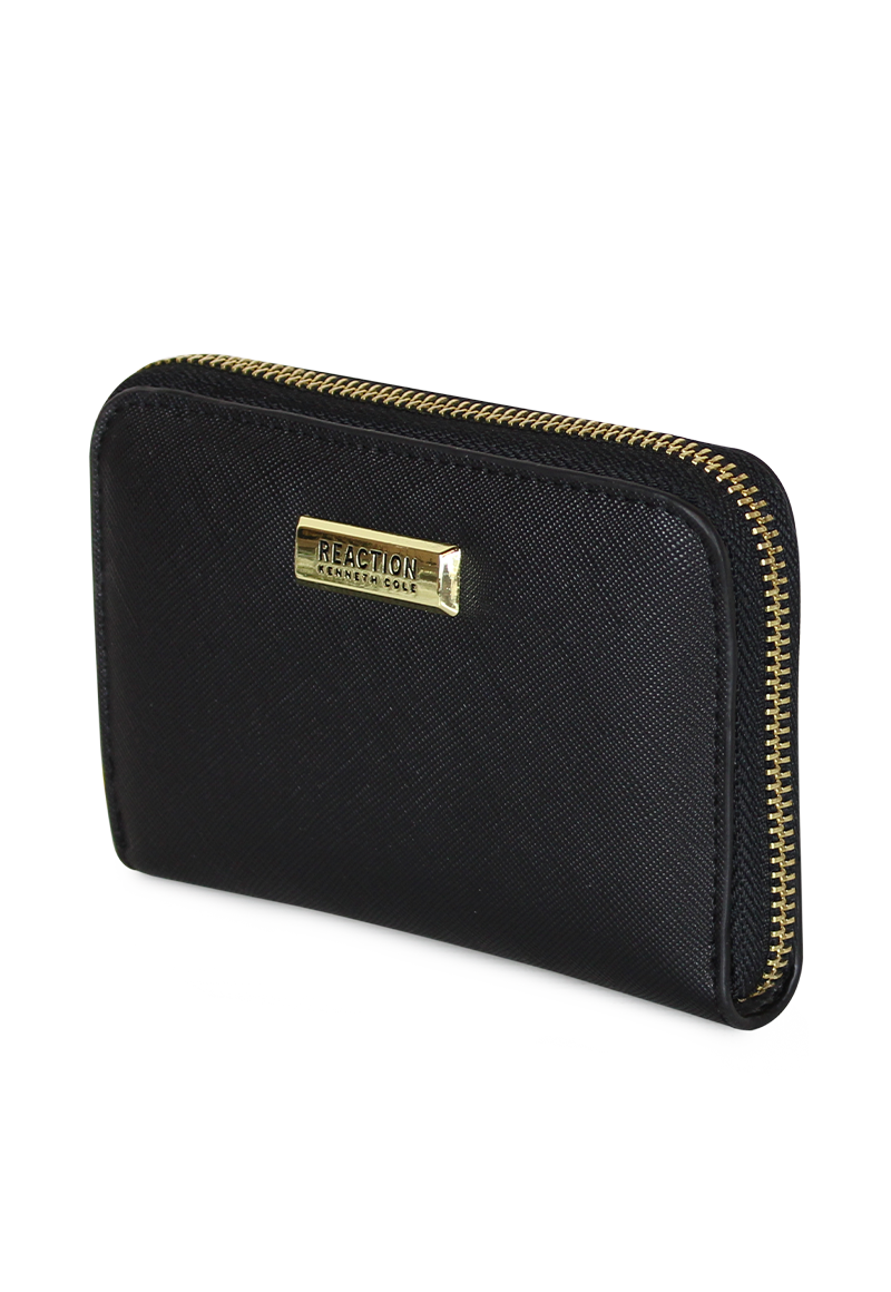 PACK BILLETERA TRIFOLD NEGRA + PAÑUELO ONI BLANCO KENNETH COLE - 2