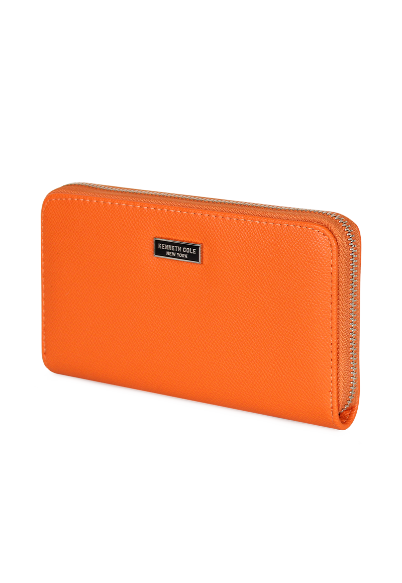PACK BILLETERA FLAP-BESSIE ORANGE + PAÑUELO ALCALA KENNETH COLE - 2