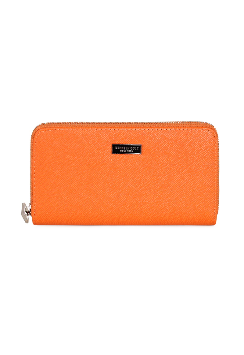 PACK BILLETERA FLAP-BESSIE ORANGE + PAÑUELO ALCALA KENNETH COLE - 3