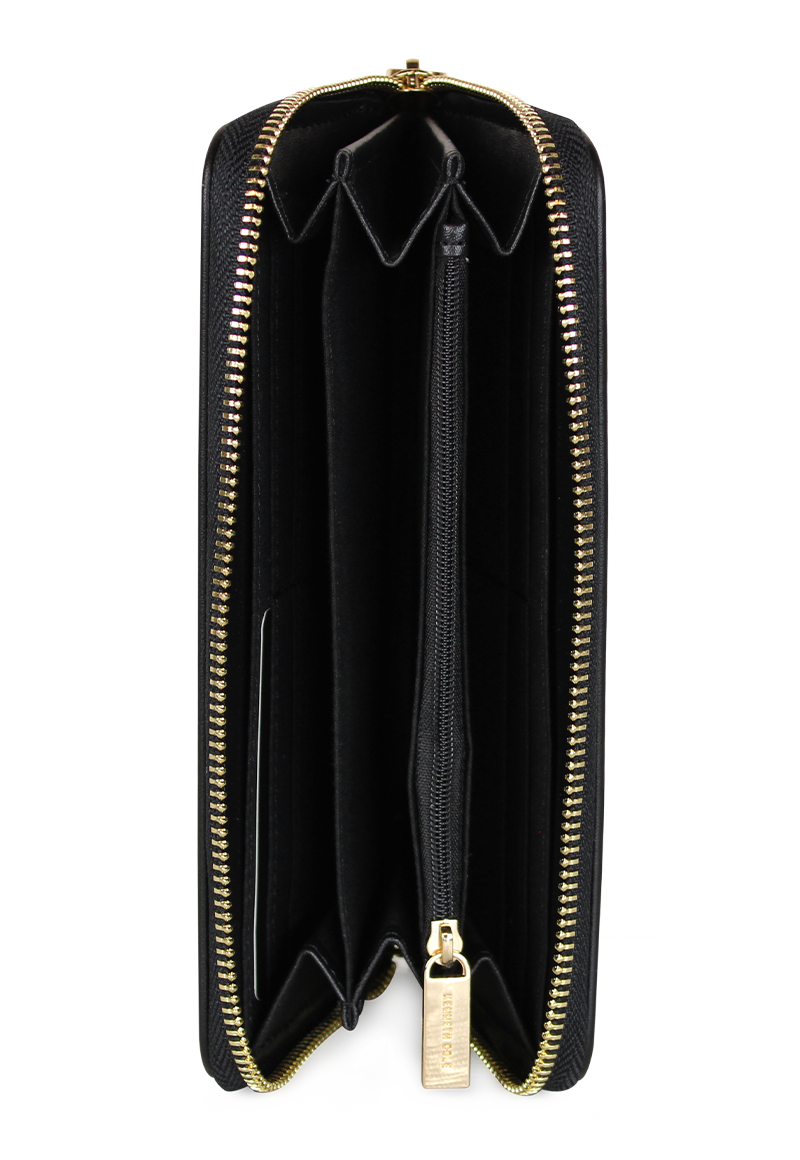 PACK BILLETERA GOLDY NEGRA + PAÑUELO OMANI NEGRO KENNETH COLE - 4