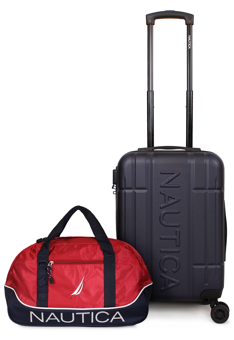 PACK MALETA CABINA AMSTERDAM 10K AZUL + BOLSO MANNAR NAUTICA - 1