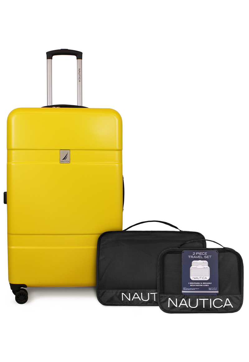 PACK MALETA GRANDE BORA 23KG AMARILLA + ORGANIZADOR NAUTICA - 1