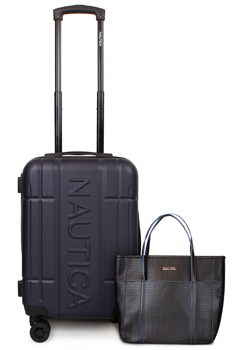 PACK NAUTICA MALETA CABINA AMSTERDAM AZUL + CARTERA LEEWAY - 1