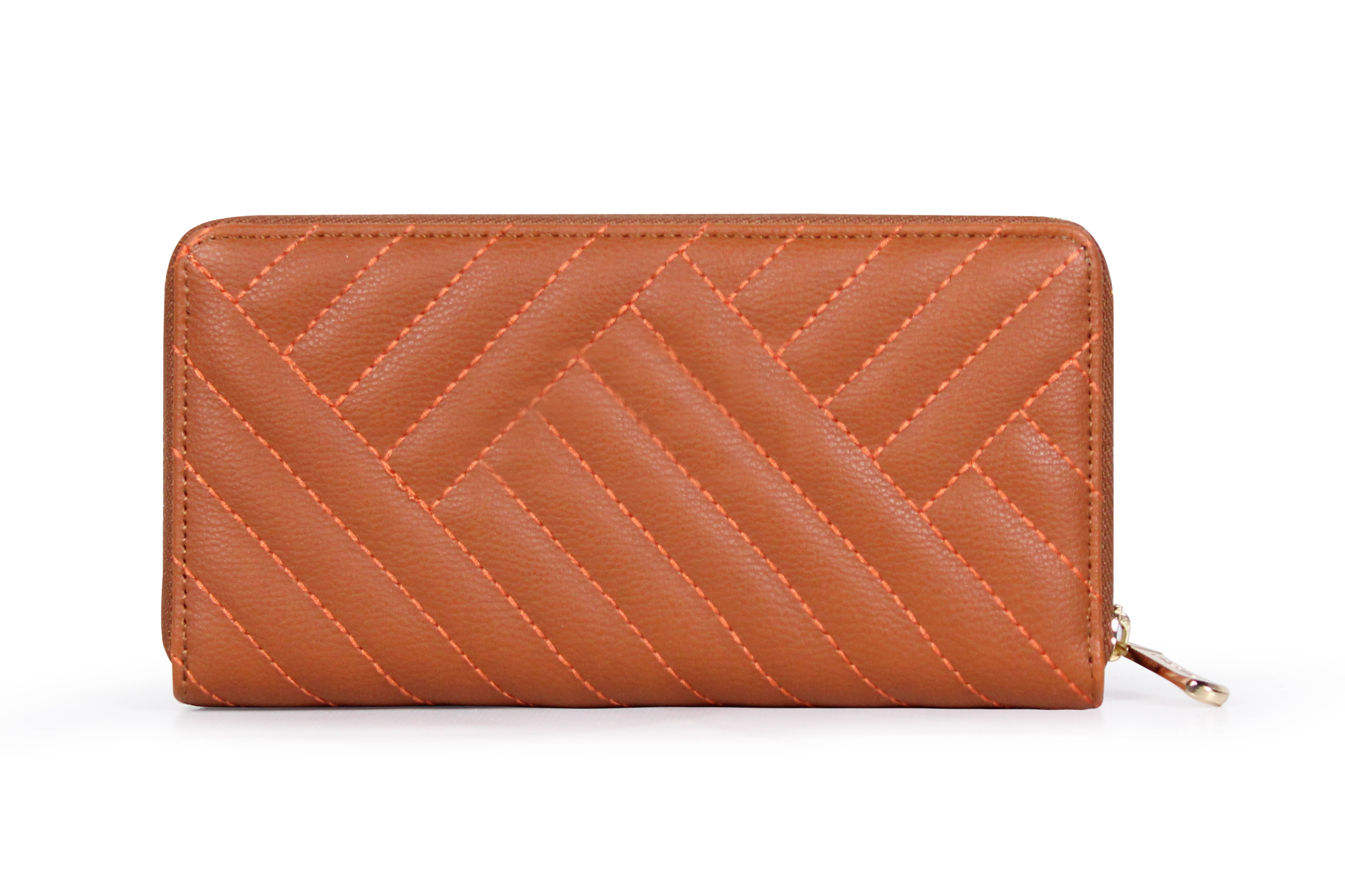 PACK CARVEN BILLETERA AVA BROWN + PAÑUELO - 5