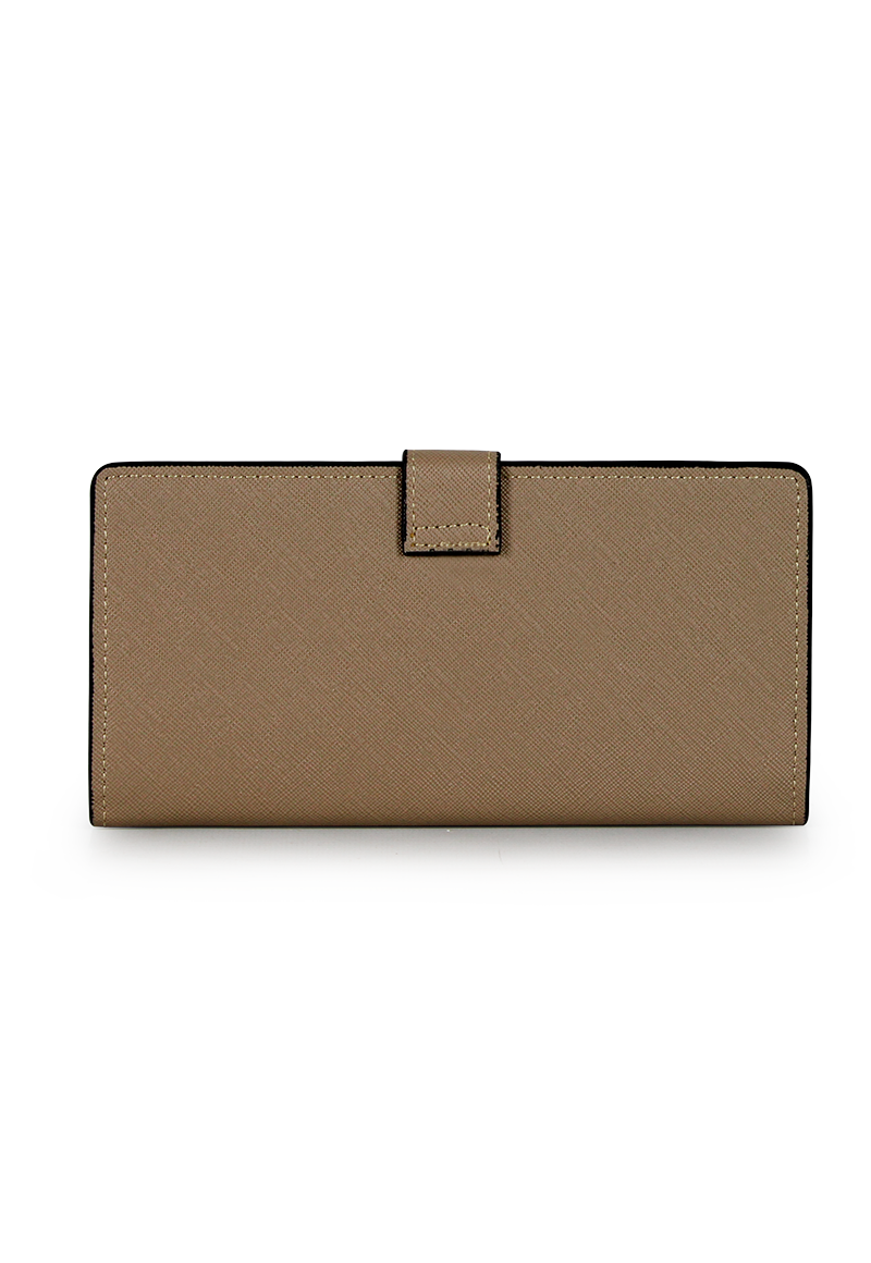 PACK BILLETERA VESTA TAUPE + PAÑUELO OMANI BEIGE CARVEN - 4