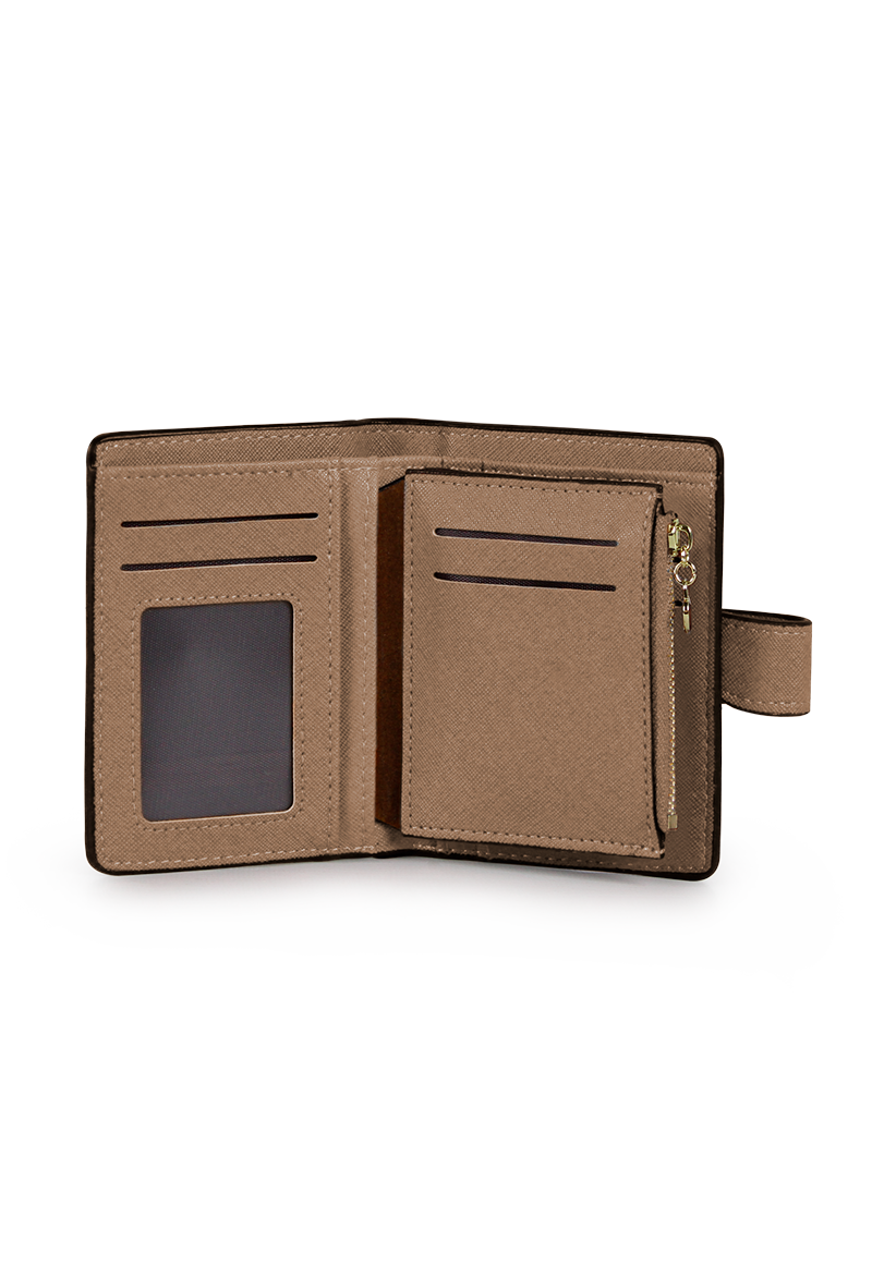 PACK BILLETERA BRIANA TAUPE + PAÑUELO OMANI BEIGE CARVEN - 4