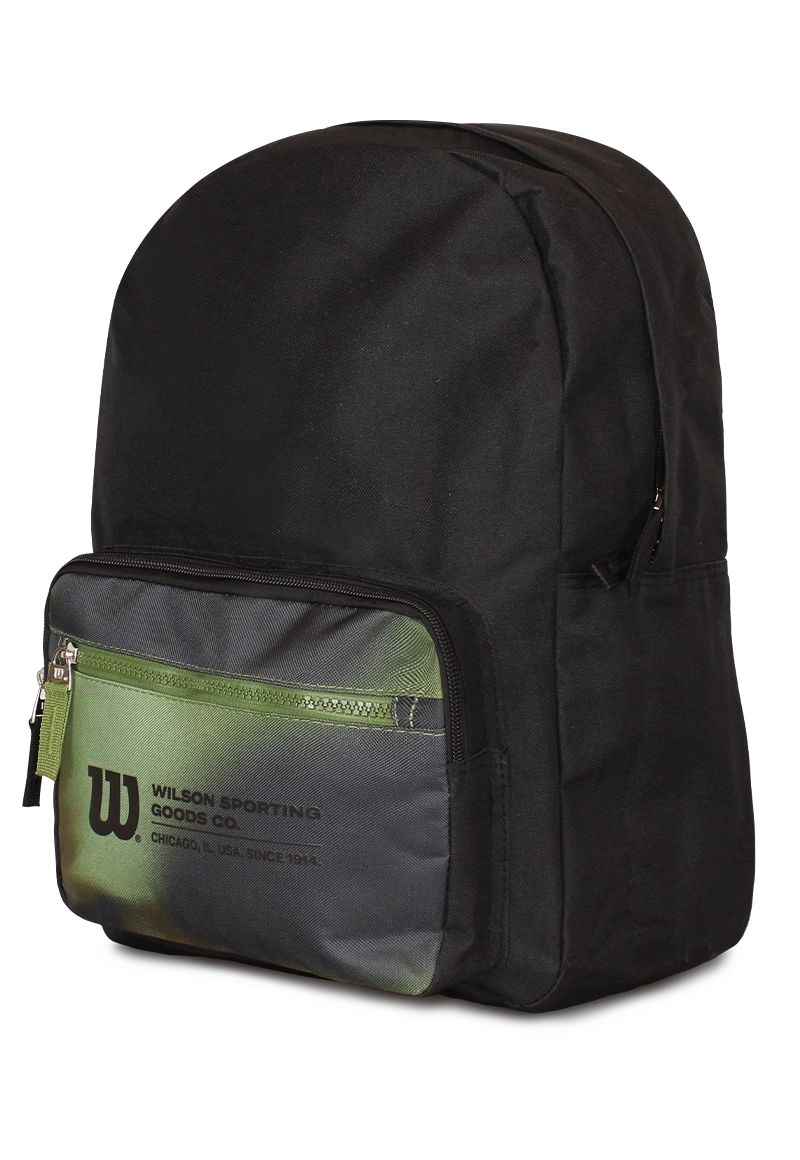 MOCHILA PORTLAND NEGRO-VERDE WILSON - 2