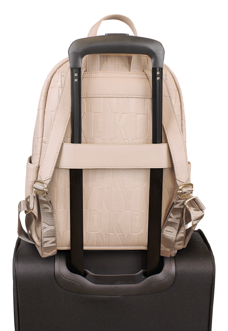 PACK DKNY BOLSO + MOCHILA IMPRESSIONIST BEIGE DONNA KARAN - 8