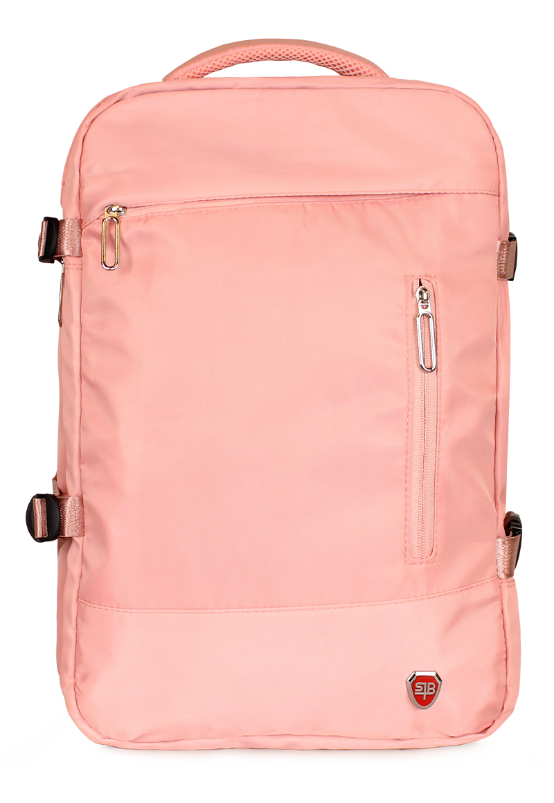 MOCHILA DE VIAJE VIRAL ROSADA CON USB SWISS BAG - 1