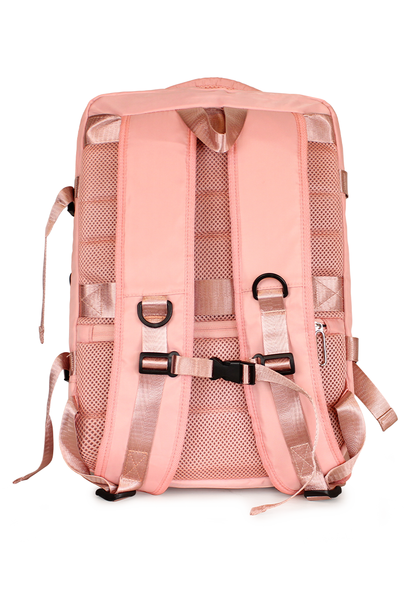 MOCHILA DE VIAJE VIRAL ROSADA CON USB SWISS BAG - 3