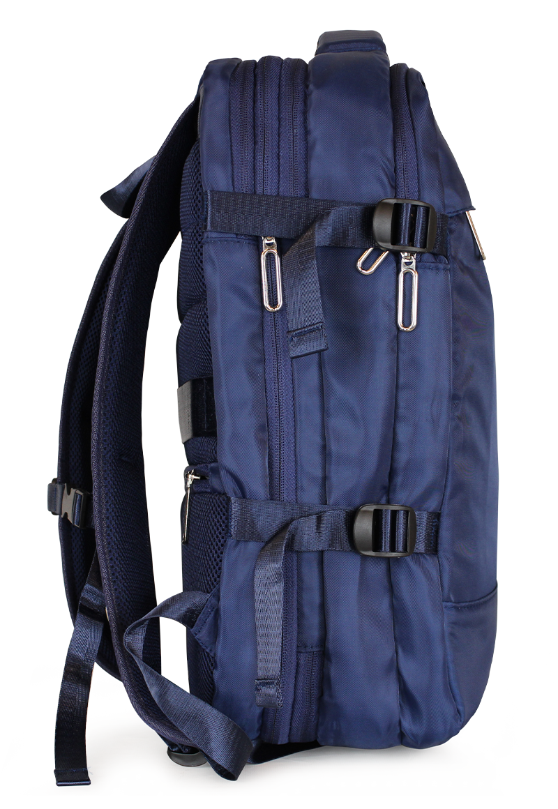 MOCHILA VIRAL AZUL CON USB SWISS BAG - 9