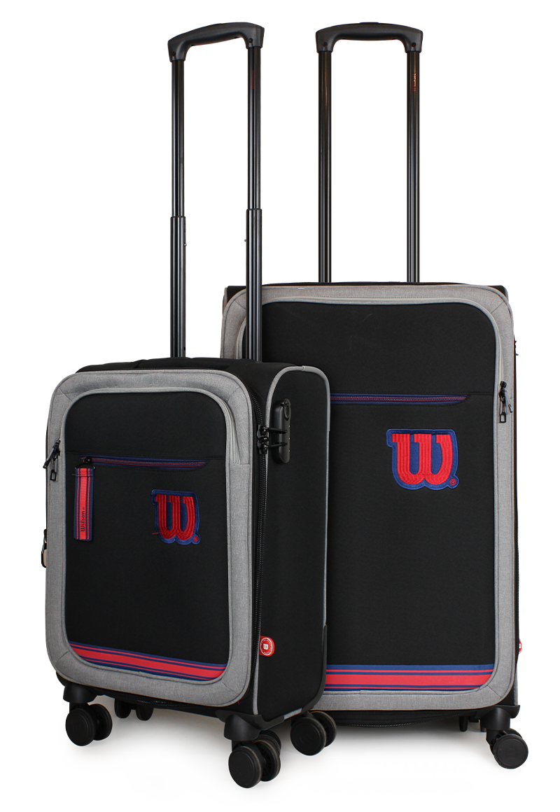 PACK 2 MALETAS DE TELA WILSON SPORTING S+M NEGRA 10Y20K - 1