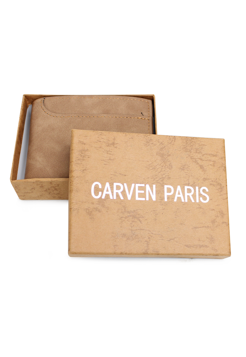 BILLETERA DE HOMBRE LEÓN EN COLOR CAFE CARVEN PARIS - 5