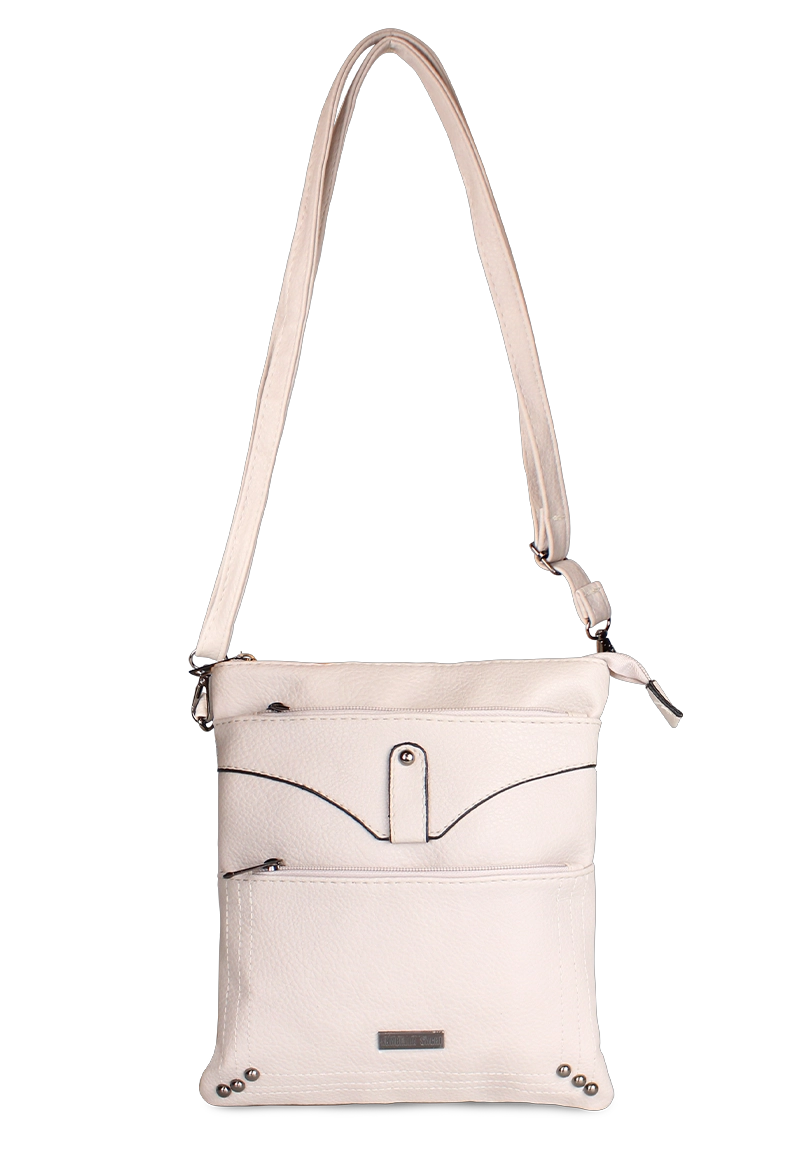 CARTERA BANDOLERA FELICIA EN COLOR BLANCO INVIERNO ANABELLA SACHI - 1