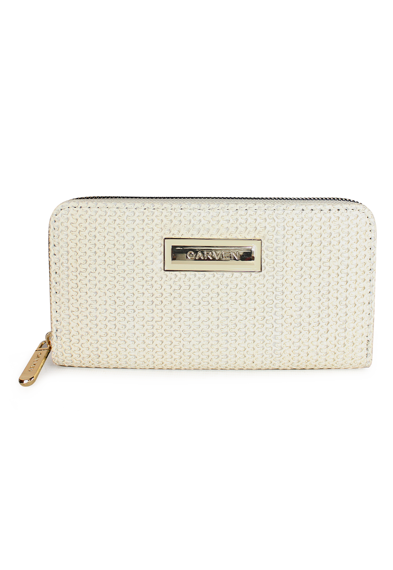 BILLETERA MUJER LIDIA BEIGE CARVEN PARIS - 1