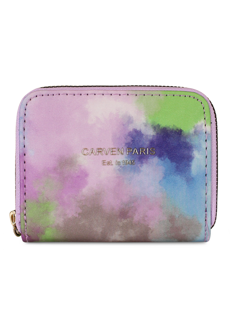 BILLETERA MUJER SKY LILA CARVEN PARIS - 1