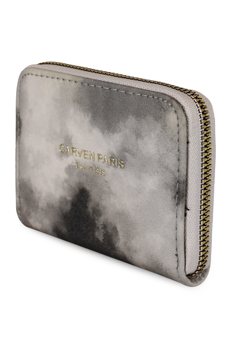 BILLETERA MUJER SKY GRIS CARVEN PARIS - 2