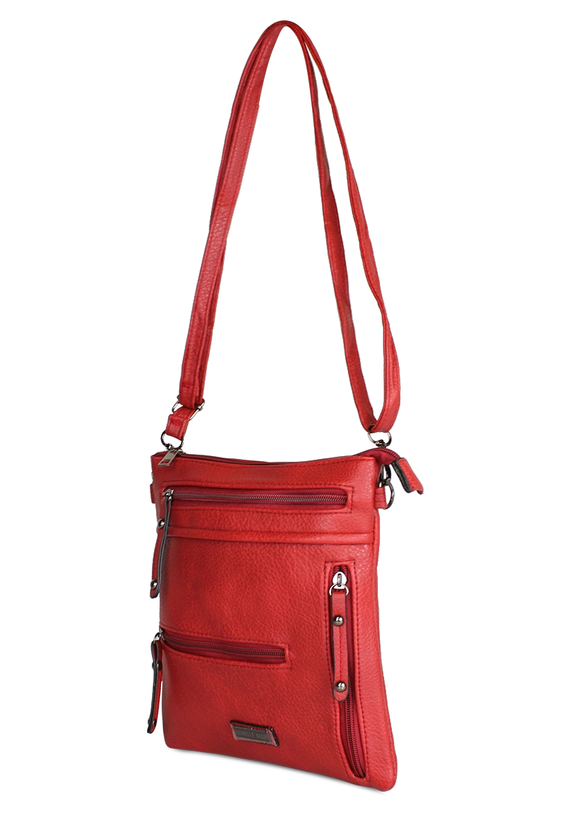 CARTERA BANDOLERA LUNA EN COLOR ROJO ANABELLA SACHI - 2