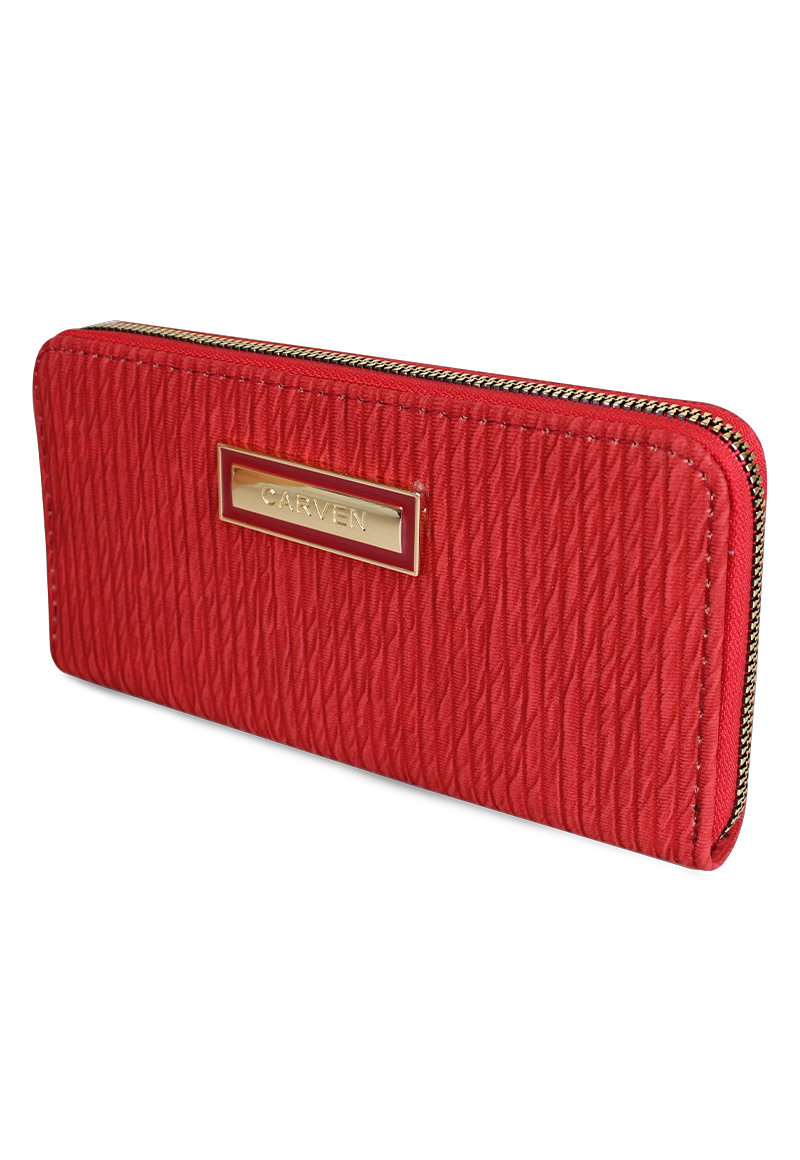 BILLETERA MUJER ABBY EN COLOR ROJO CARVEN - 2