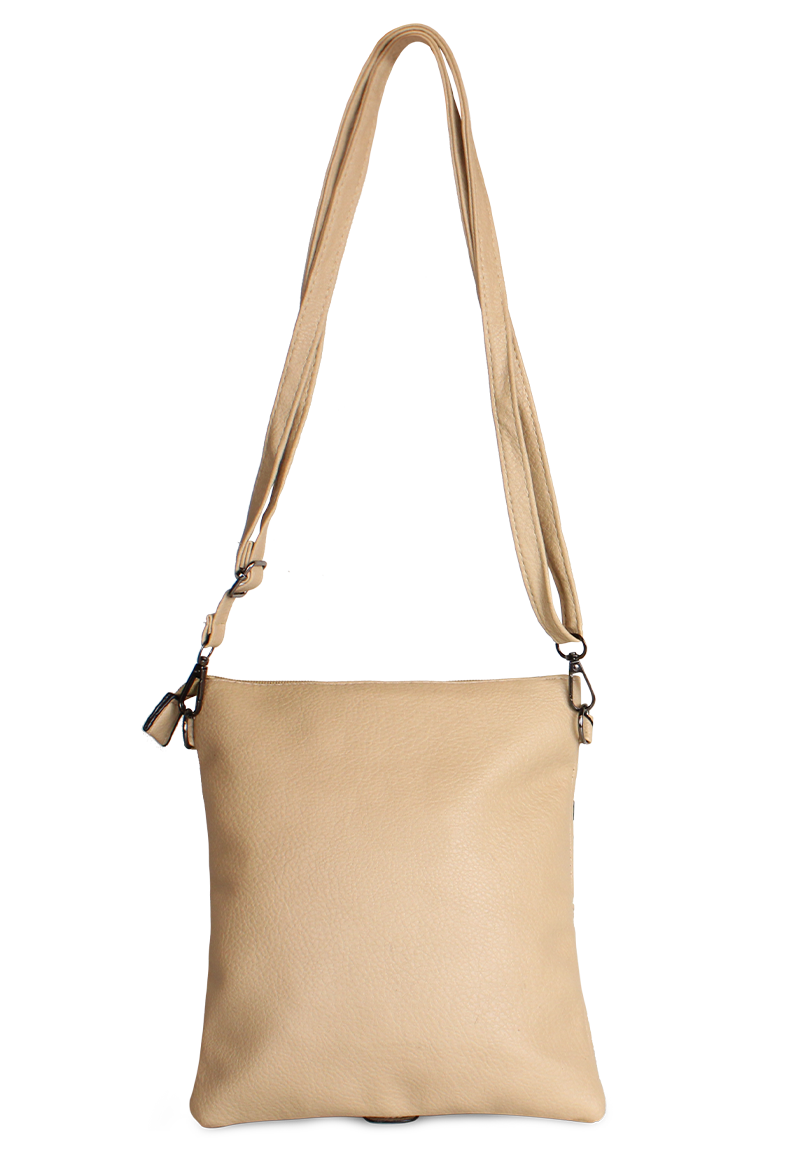 CARTERA BANDOLERA POLA BEIGE ANABELLA SACHI - 3