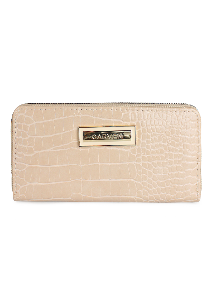 BILLETERA MUJER SOFIA BEIGE CARVEN PARIS - 1