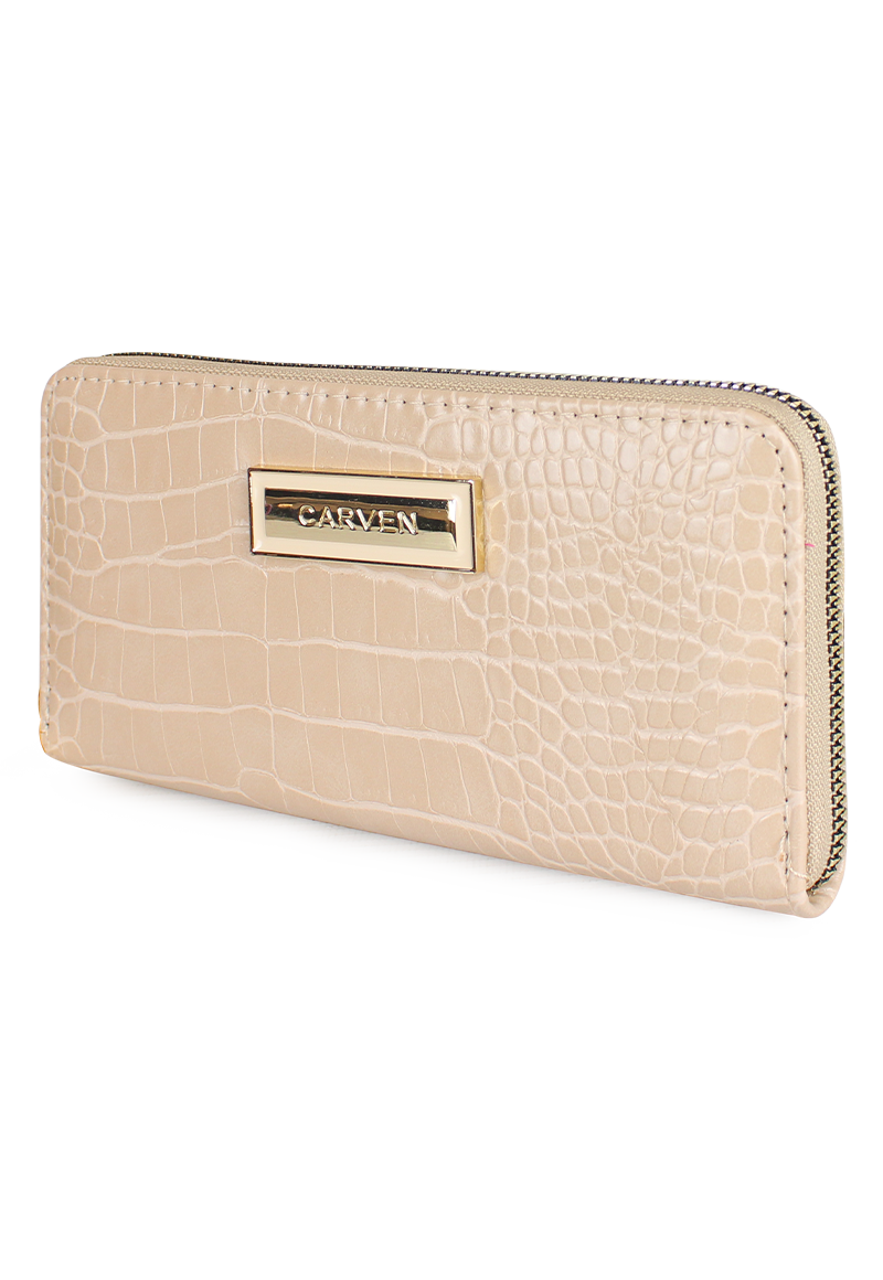BILLETERA MUJER SOFIA BEIGE CARVEN PARIS - 2