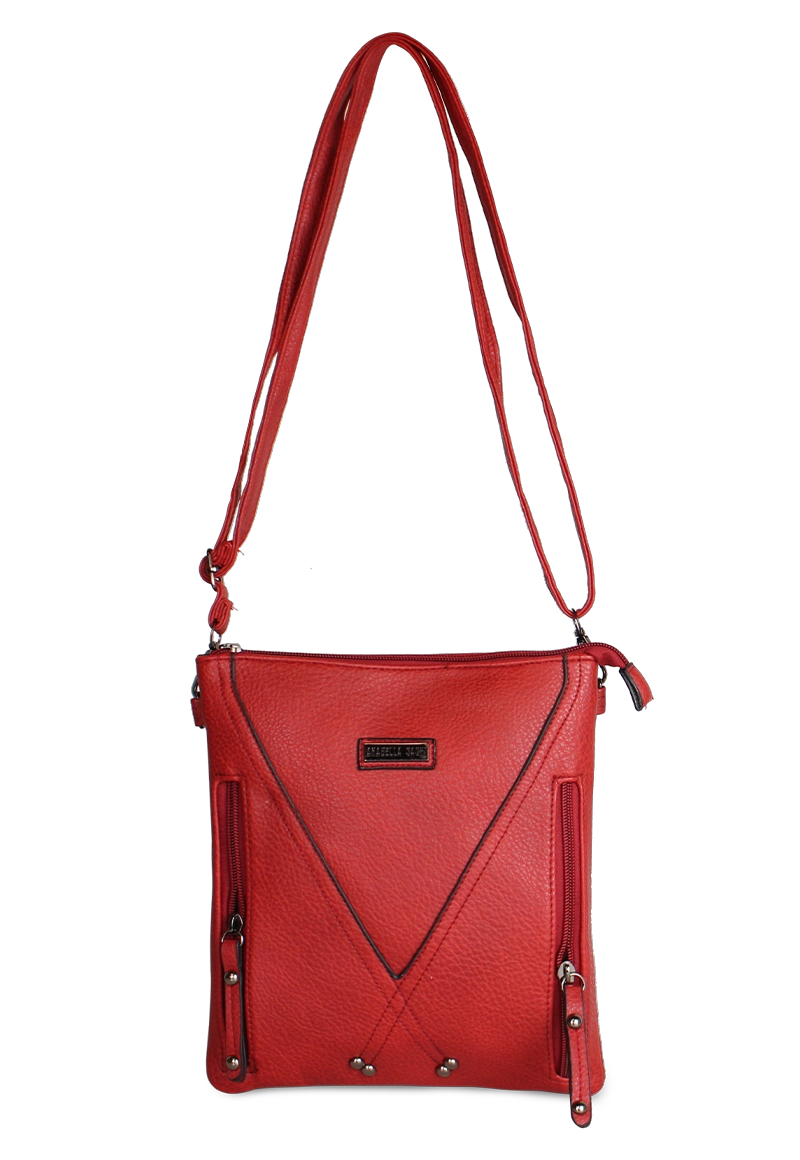 CARTERA BANDOLERA PASCAL EN COLOR ROJO ANABELLA SACHI - 1