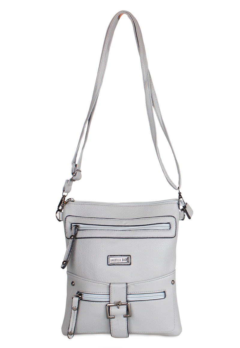 CARTERA BANDOLERA POLA GRIS ANABELLA SACHI - 1