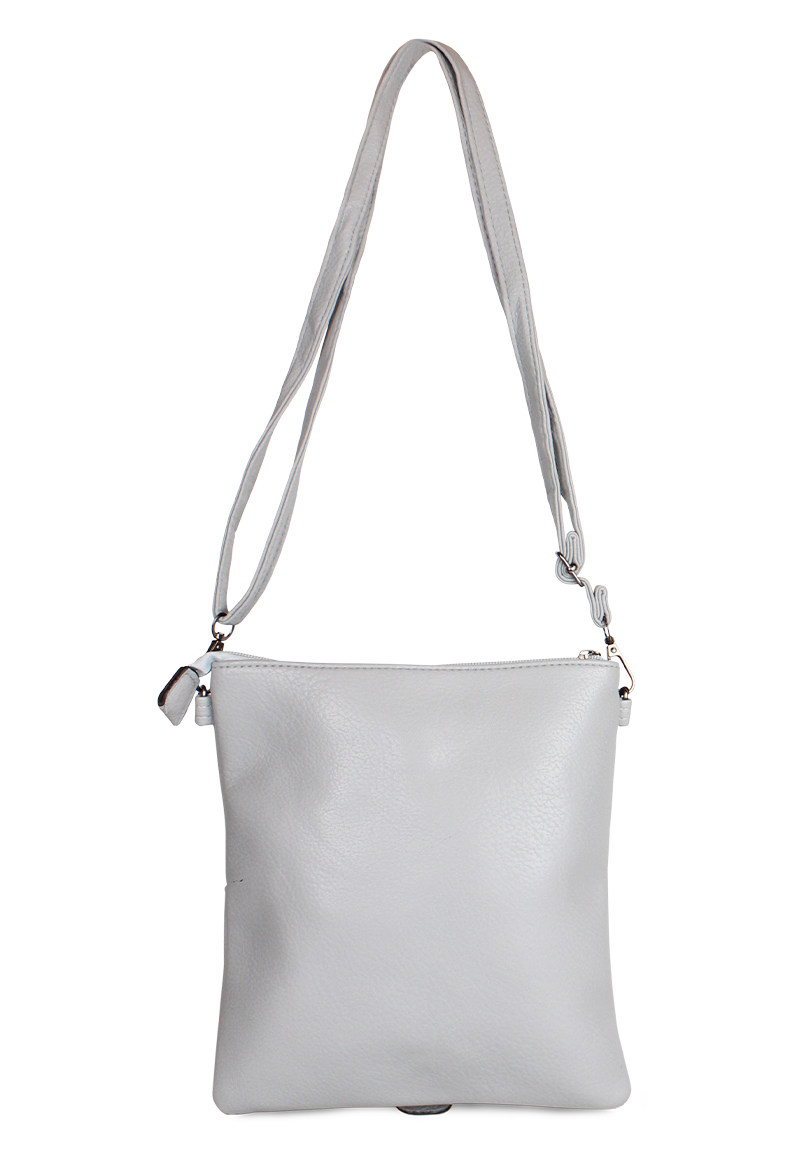 CARTERA BANDOLERA POLA GRIS ANABELLA SACHI - 3