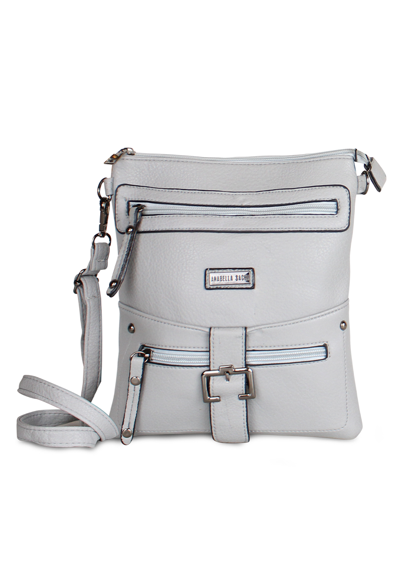 CARTERA BANDOLERA POLA GRIS ANABELLA SACHI - 4