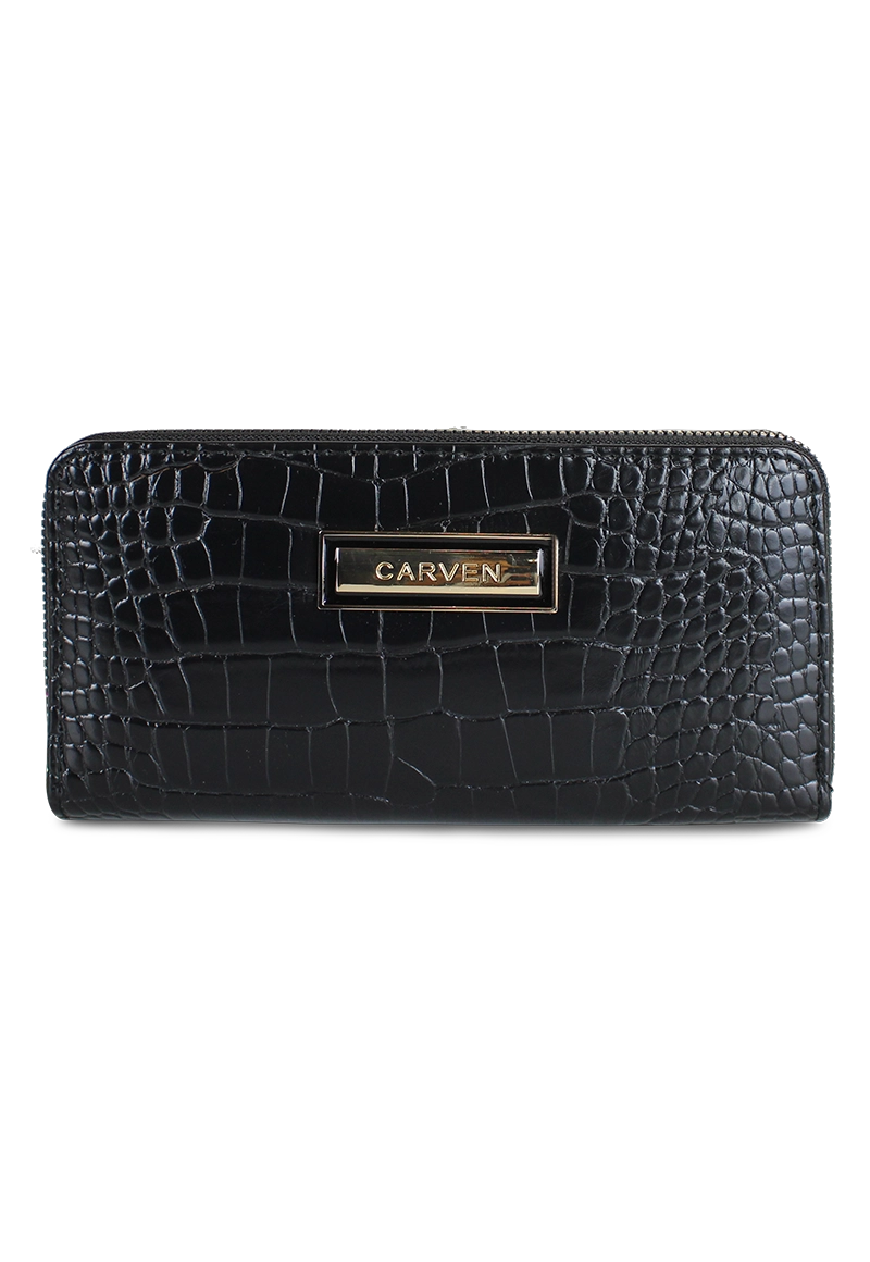 BILLETERA MUJER SOFIA EN COLOR NEGRO CARVEN PARIS - 1
