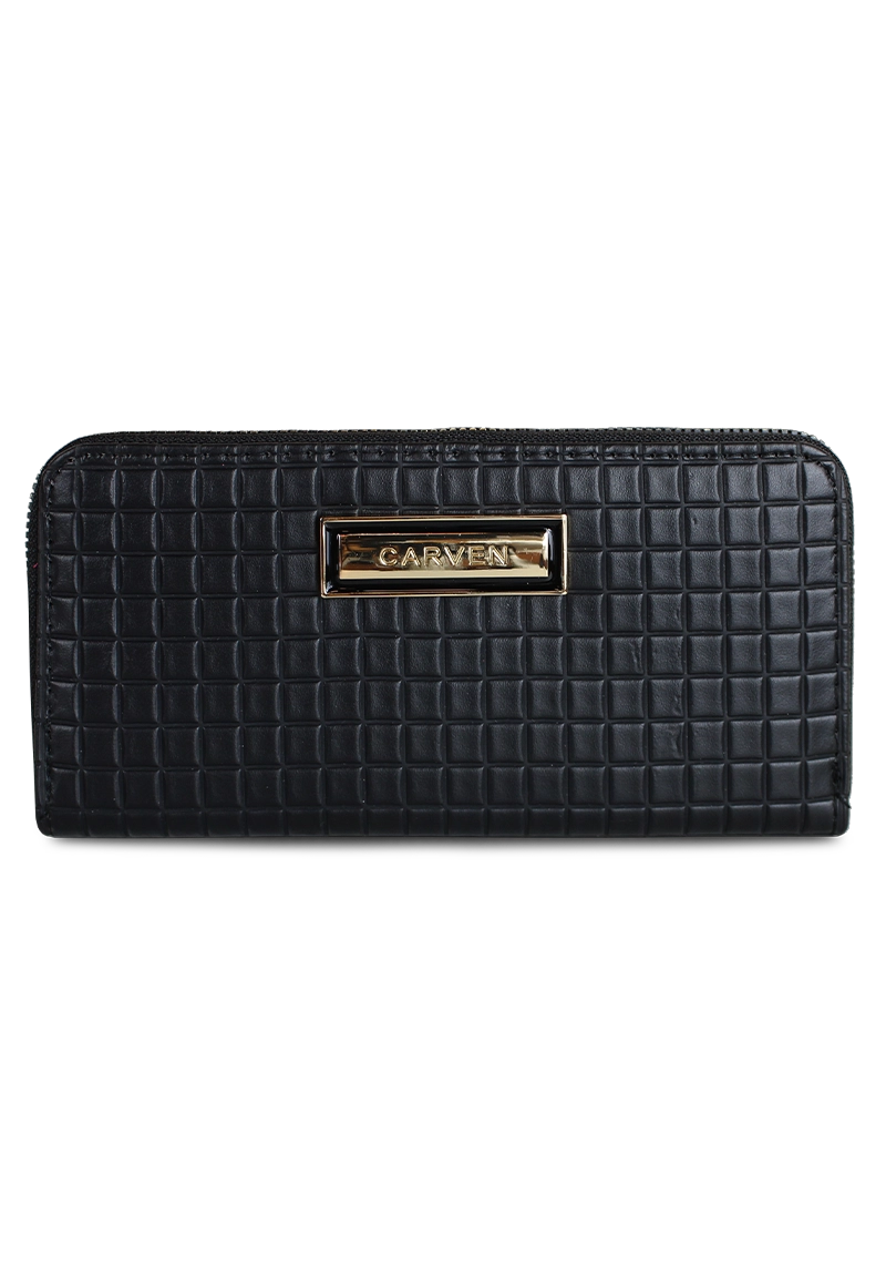 BILLETERA MUJER NINA EN COLOR NEGRO CARVEN PARIS - 1