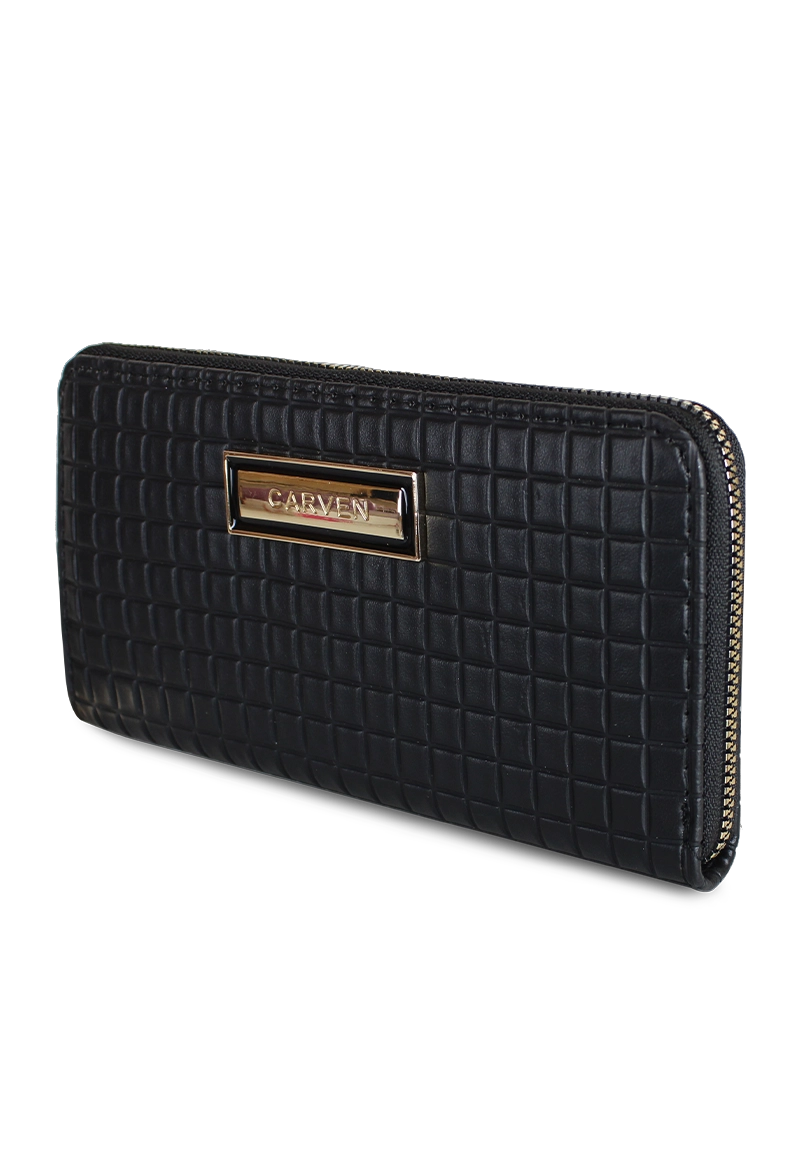 BILLETERA MUJER NINA EN COLOR NEGRO CARVEN PARIS - 2