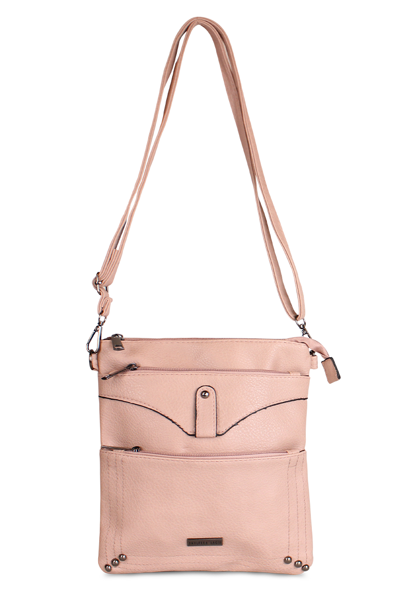 CARTERA BANDOLERA FELICIA ROSADA ANABELLA SACHI - 1