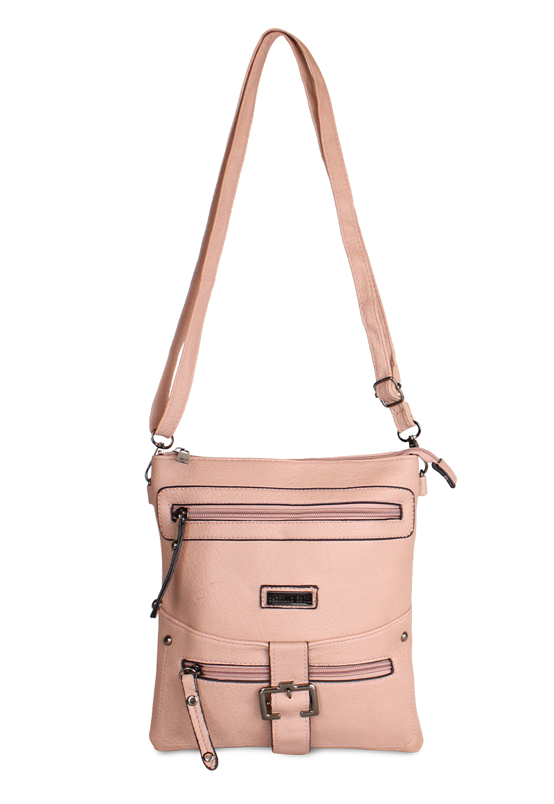 CARTERA BANDOLERA POLA ROSADA ANABELLA SACHI - 1