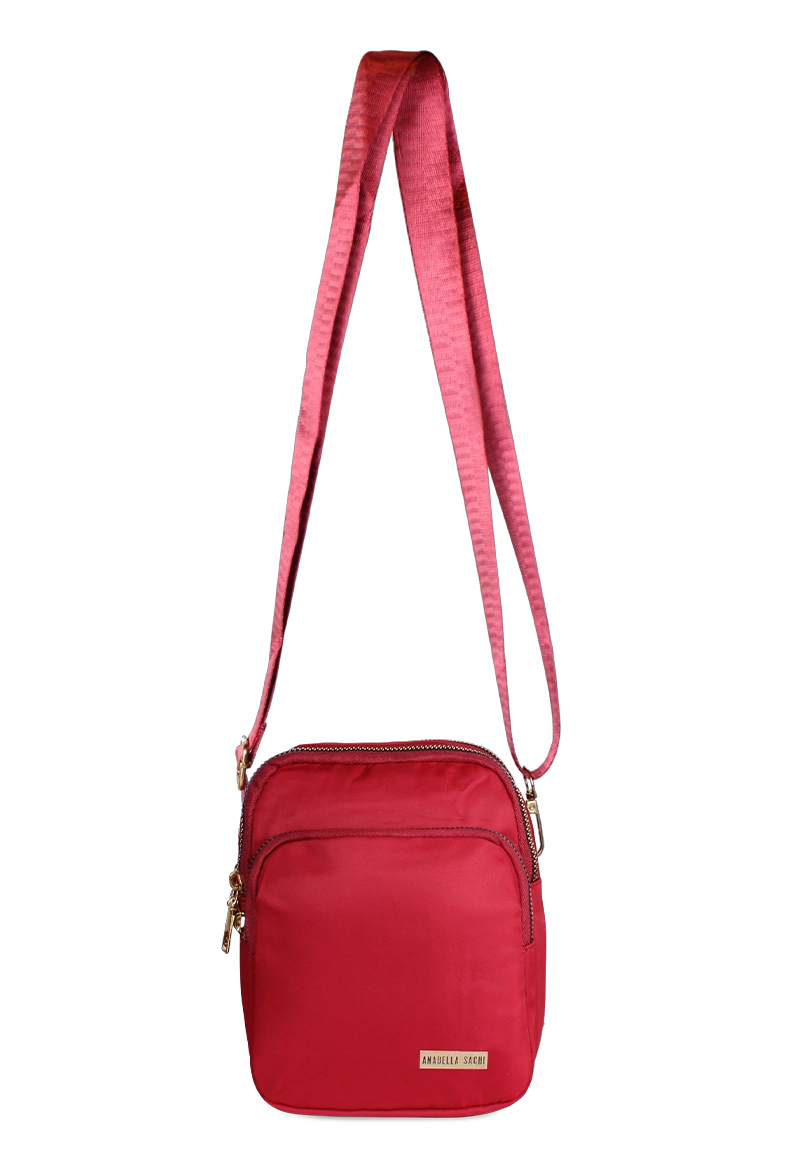 CARTERA BANDOLERA ISA EN COLOR ROJO ANABELLA SACHI - 2