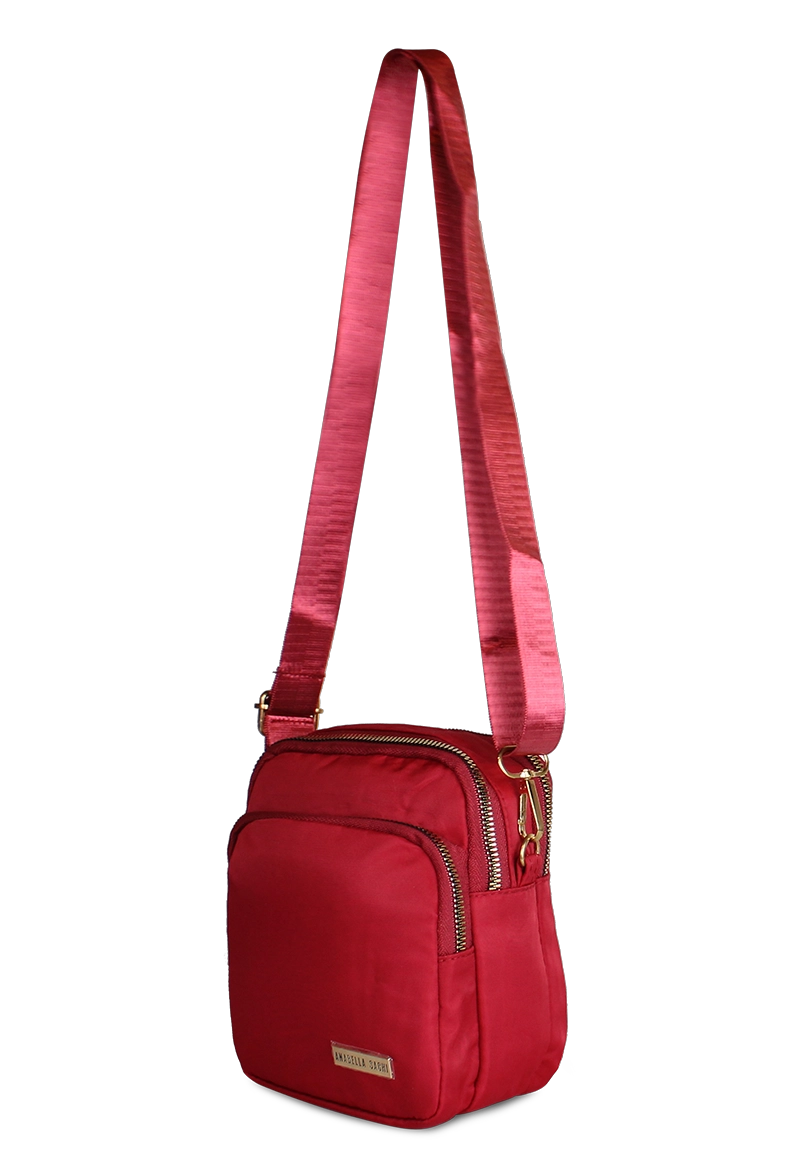 CARTERA BANDOLERA ISA EN COLOR ROJO ANABELLA SACHI - 3