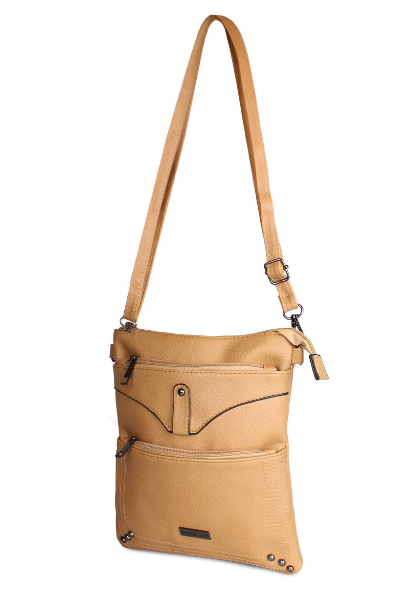 CARTERA BANDOLERA FELICIA CAMEL ANABELLA SACHI - 2