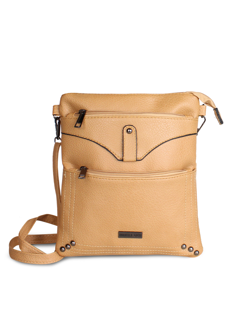 CARTERA BANDOLERA FELICIA CAMEL ANABELLA SACHI - 4