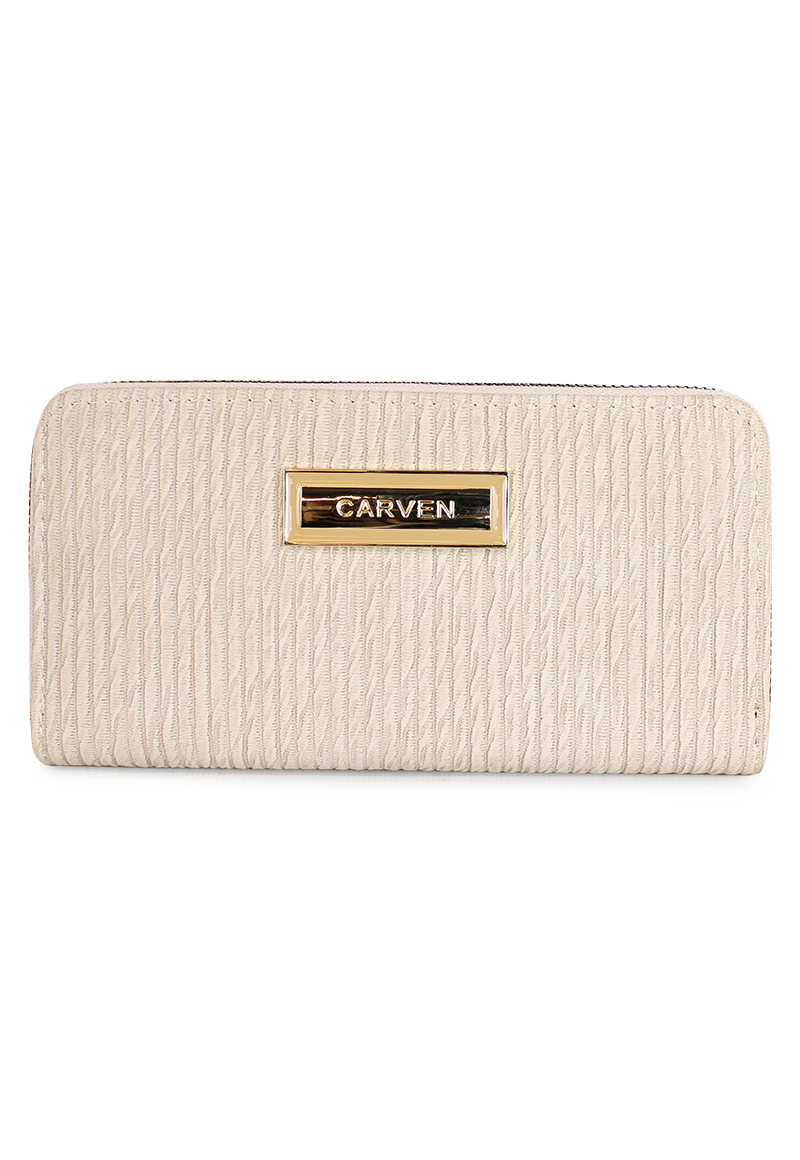 BILLETERA MUJER ABBY BEIGE CARVEN - 1